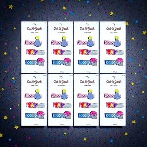 8 Sets of Cat & Jack Party Themed Glitter Hair Clips Perfect Party Favors NEW